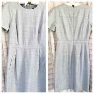 J Crew Zip Shoulder Sheath Dress in 120 Super.